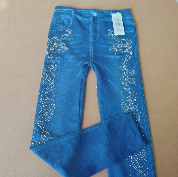 leggings with jeans design one size stretch.‎ - Picture 1 of 9